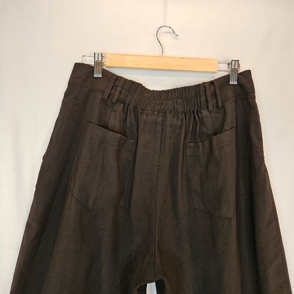 Lulus Womens Black Career Hi Waisted Pant Sz XL Strickly Business Taper Workwear - Picture 7 of 11